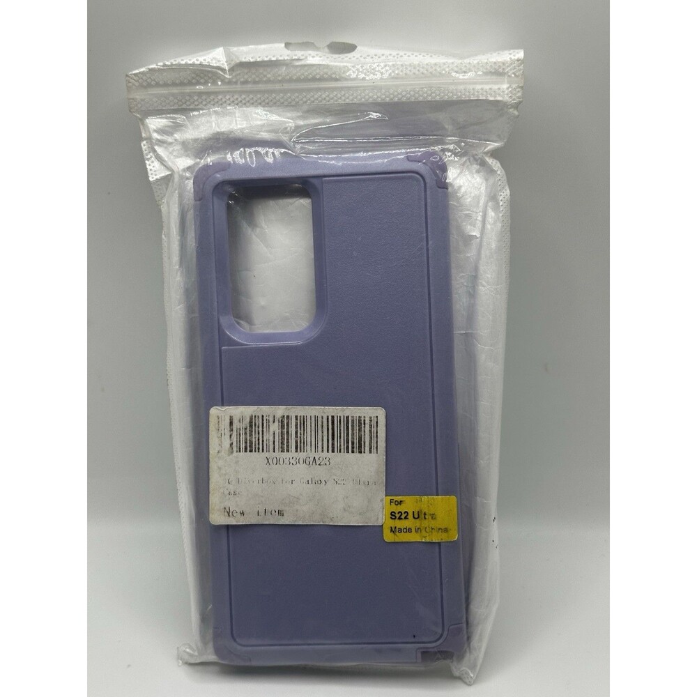 Purple Diverbox Case for Samsung Galaxy S22 Ultra - Rugged Protection, New Case